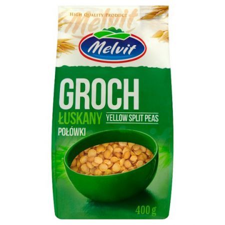 GROCH ŁUSKANY POŁÓWKI MELVIT 400g