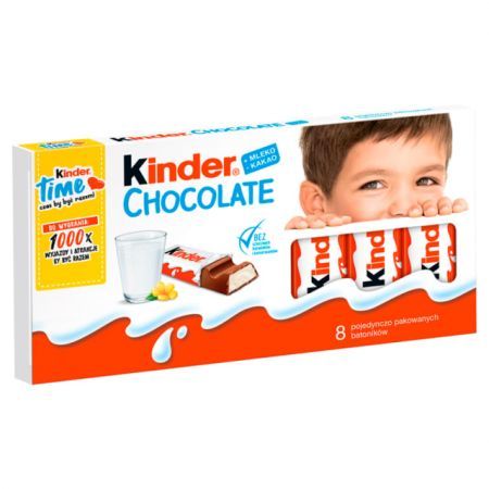 KINDER CZEKOLADA 8 BATONIKÓW - 100g